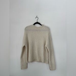 J. Crew Soft Cream Crew Neck Sweater Size Large